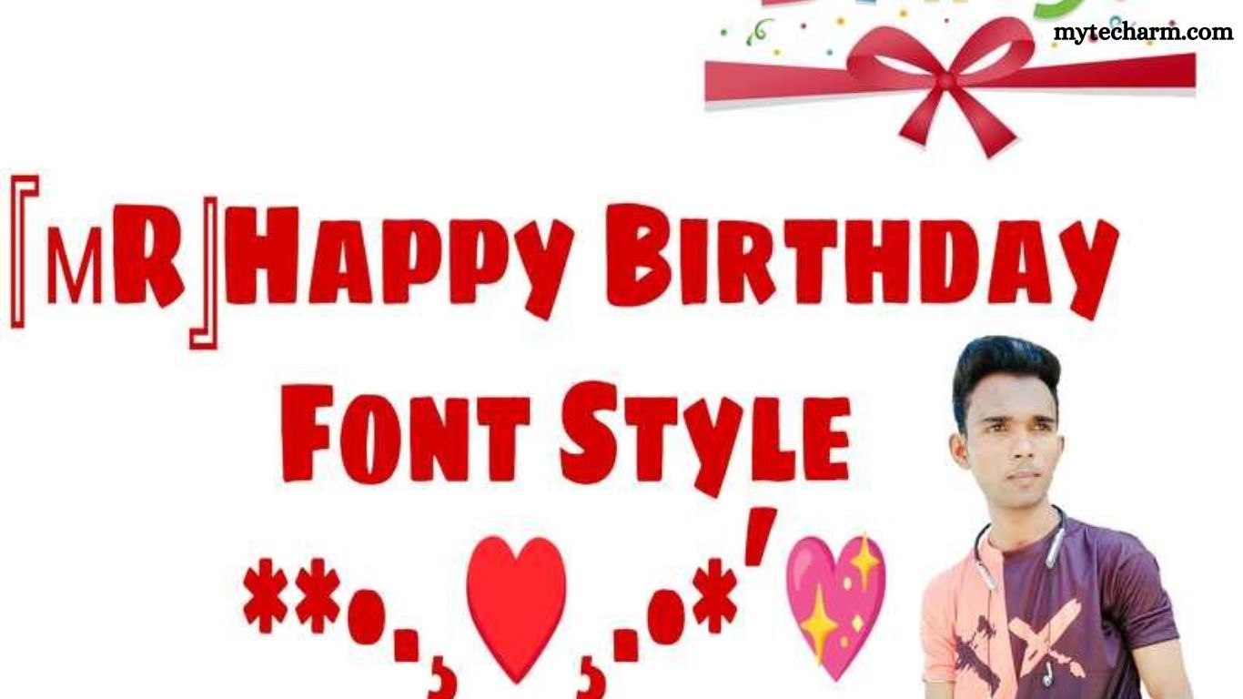 Birthday font style copy & paste