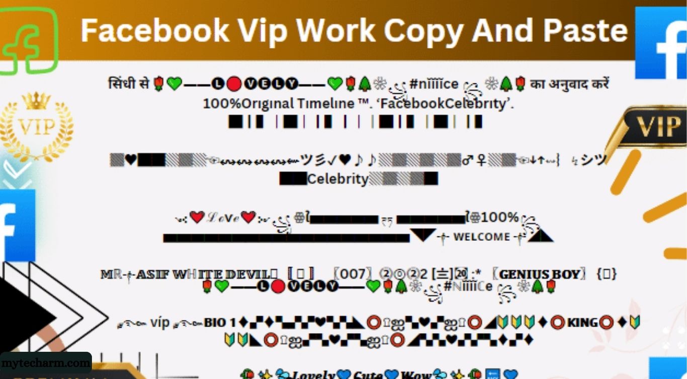 Facebook Vip Work Copy And Paste