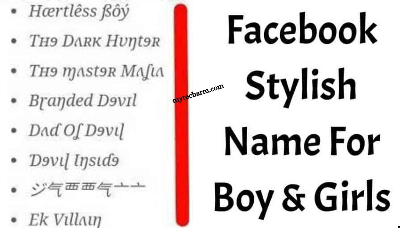 VIP Facebook Names Ideas Boys & Girls