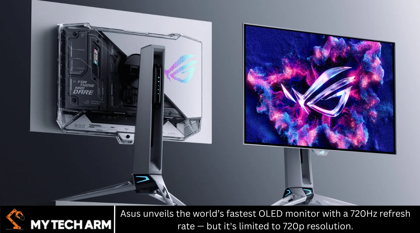 Asus unveils the world’s fastest OLED monitor with a 720Hz refresh rate — but it's limited to 720p resolution.