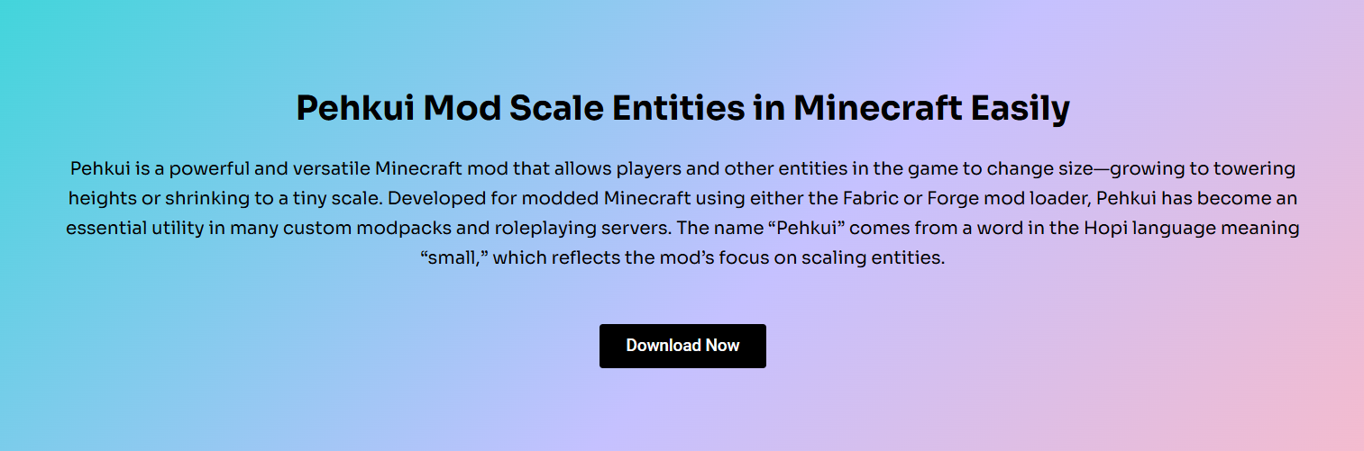 How Do You Resize Entities with Pehkui