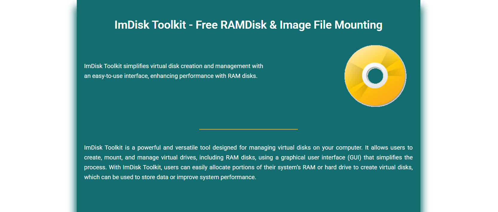Is ImDisk Toolkit Safe to Use on Windows