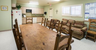 patients waiting in a calm community clinic waiting room